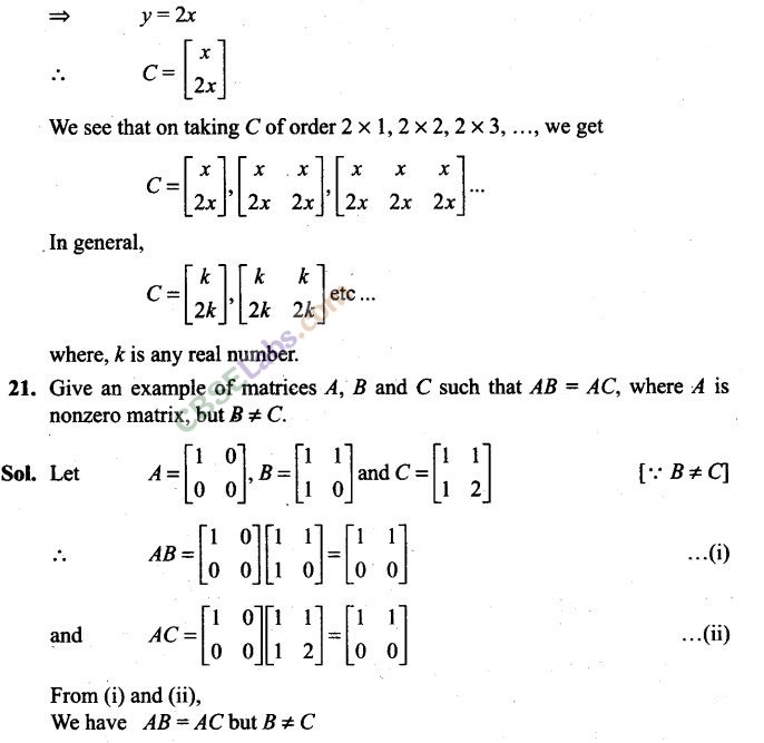 NCERT Exemplar Class 12 Maths Chapter 3 Matrices-1