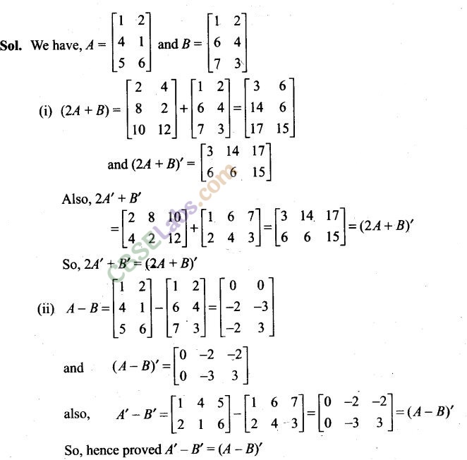 NCERT Exemplar Class 12 Maths Chapter 3 Matrices-11