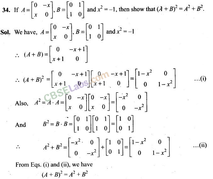 NCERT Exemplar Class 12 Maths Chapter 3 Matrices-19