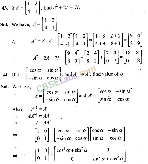 NCERT Exemplar Class 12 Maths Chapter 3 Matrices-28
