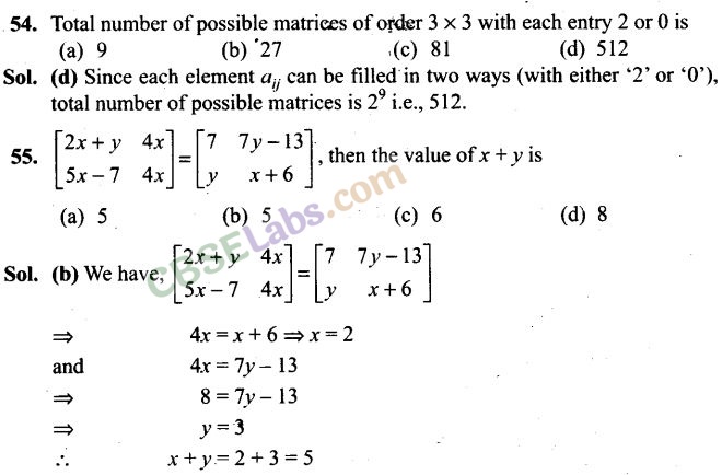 NCERT Exemplar Class 12 Maths Chapter 3 Matrices-46