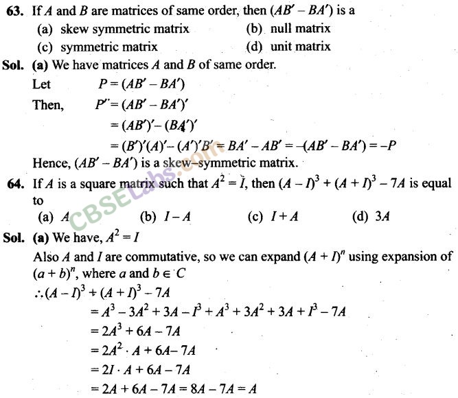 NCERT Exemplar Class 12 Maths Chapter 3 Matrices-51