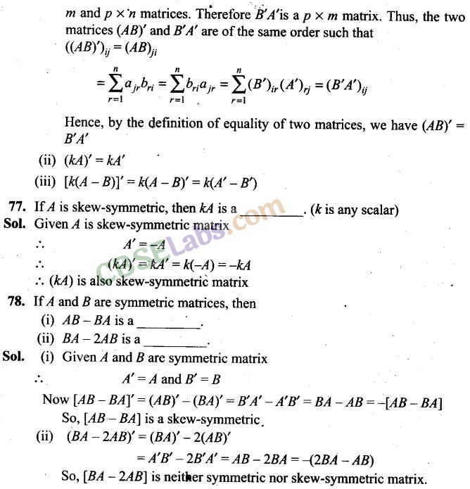NCERT Exemplar Class 12 Maths Chapter 3 Matrices-55