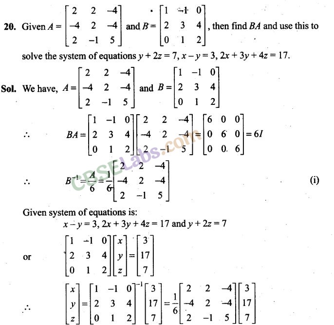 NCERT Exemplar Class 12 Maths Chapter 4 Determinants-2