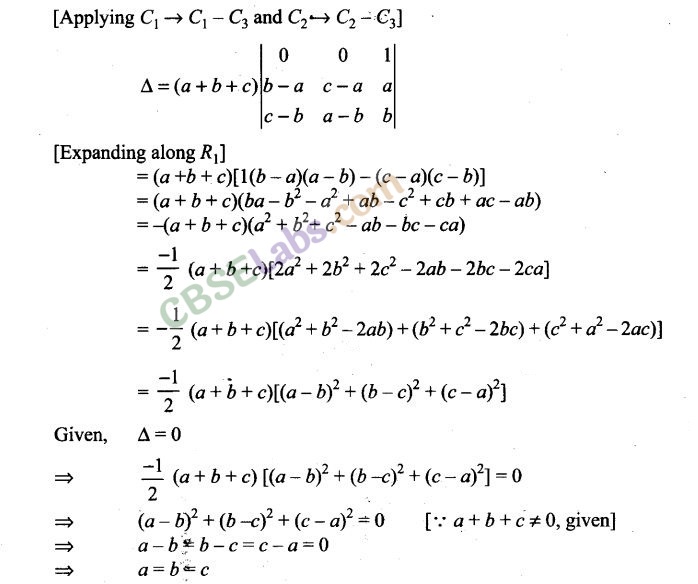 NCERT Exemplar Class 12 Maths Chapter 4 Determinants-4