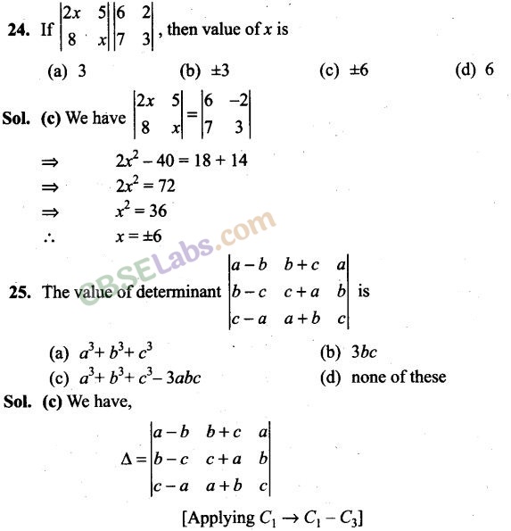 NCERT Exemplar Class 12 Maths Chapter 4 Determinants-7