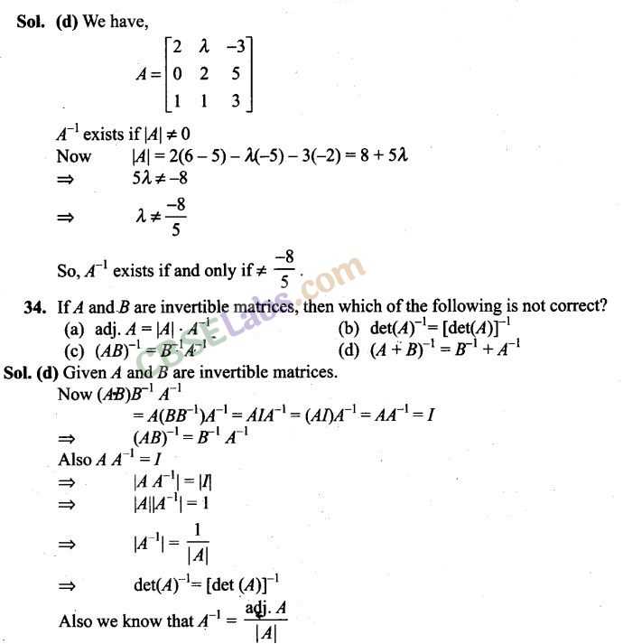 NCERT Exemplar Class 12 Maths Chapter 4 Determinants-17