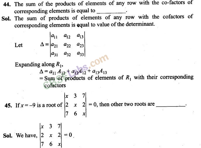 NCERT Exemplar Class 12 Maths Chapter 4 Determinants-25