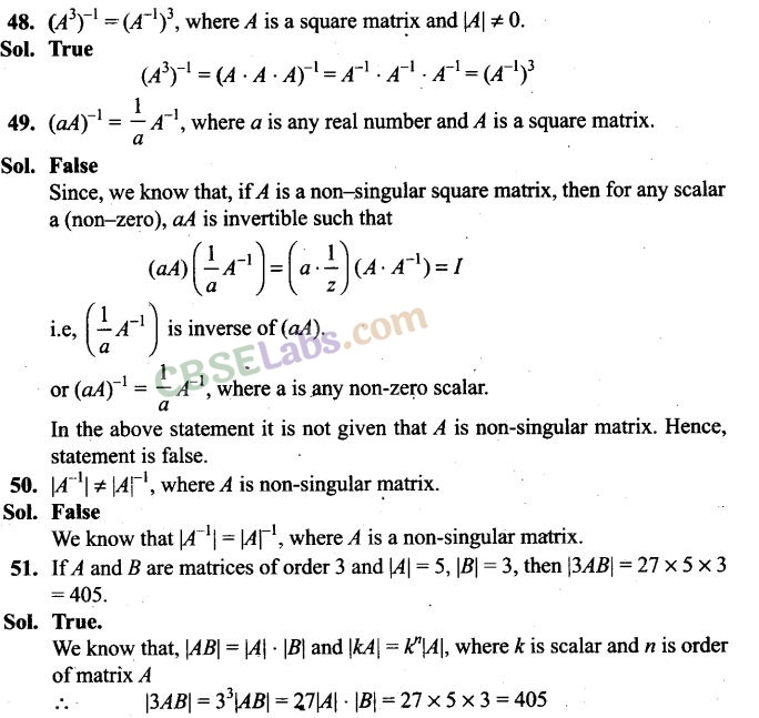 NCERT Exemplar Class 12 Maths Chapter 4 Determinants-28