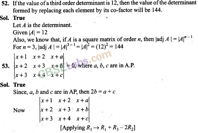 NCERT Exemplar Class 12 Maths Chapter 4 Determinants-29
