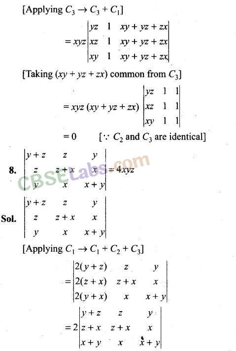 NCERT Exemplar Class 12 Maths Solutions Chapter 4