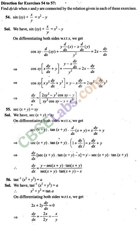 NCERT Exemplar Class 12 Maths Chapter 5 Continuity and Differentiability