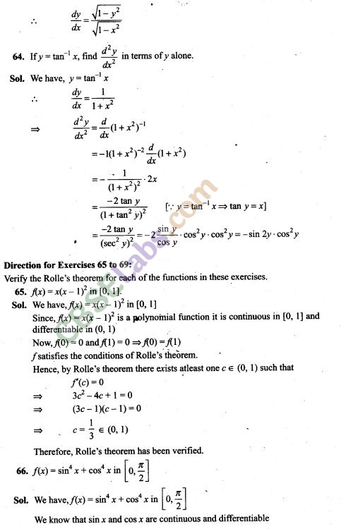 NCERT Exemplar Class 12 Maths Chapter 5 Continuity and Differentiability-2