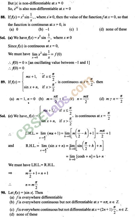 NCERT Exemplar Class 12 Maths Chapter 5 Continuity and Differentiability-12