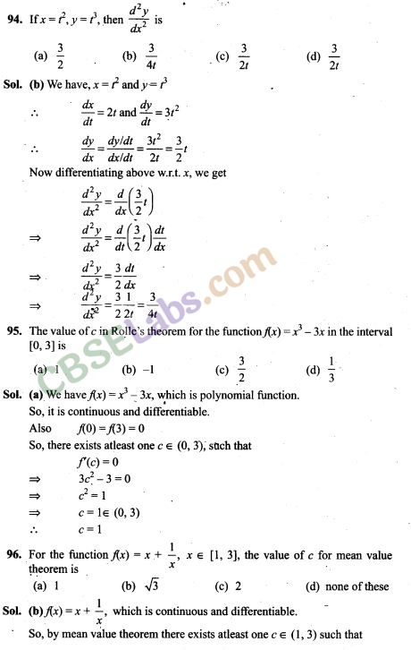 NCERT Exemplar Class 12 Maths Chapter 5 Continuity and Differentiability-14