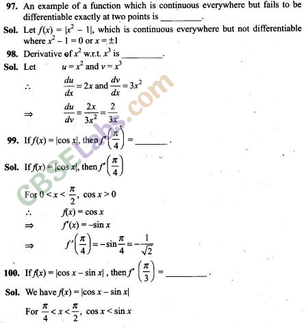 NCERT Exemplar Class 12 Maths Chapter 5 Continuity and Differentiability-16