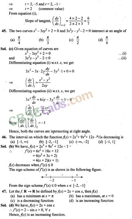 NCERT Exemplar Class 12 Maths Chapter 6 Application of Derivatives-6