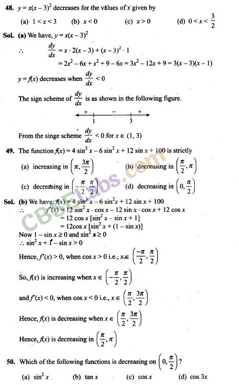 NCERT Exemplar Class 12 Maths Chapter 6 Application of Derivatives-7