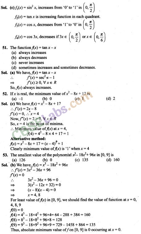 NCERT Exemplar Class 12 Maths Chapter 6 Application of Derivatives-8