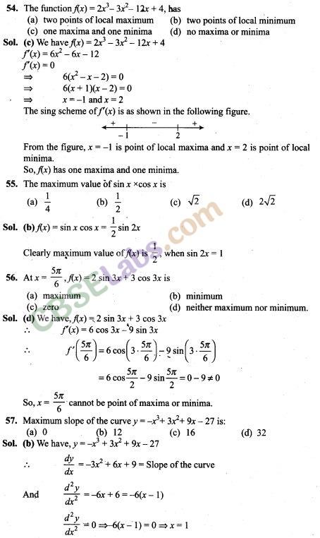 NCERT Exemplar Class 12 Maths Chapter 6 Application of Derivatives-9