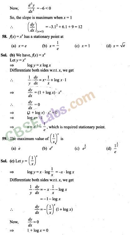 NCERT Exemplar Class 12 Maths Chapter 6 Application of Derivatives-10