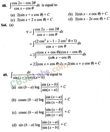 NCERT Exemplar Class 12 Maths Chapter 7 Integrals-1