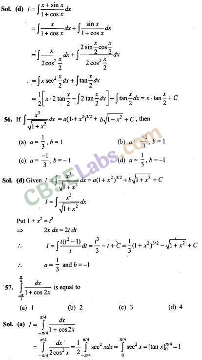 NCERT Exemplar Class 12 Maths Chapter 7 Integrals-5