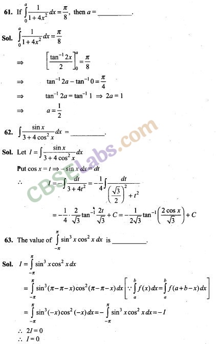 NCERT Exemplar Class 12 Maths Chapter 7 Integrals-8