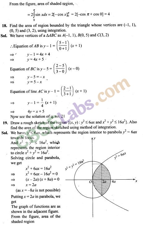 NCERT Exemplar Class 12 Maths Chapter 8 Applications of Integrals-17