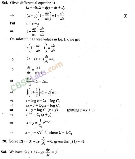 NCERT Exemplar Class 12 Maths Chapter 9 Differential Equations-6
