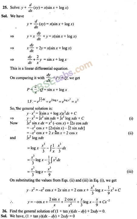 NCERT Exemplar Class 12 Maths Chapter 9 Differential Equations-13