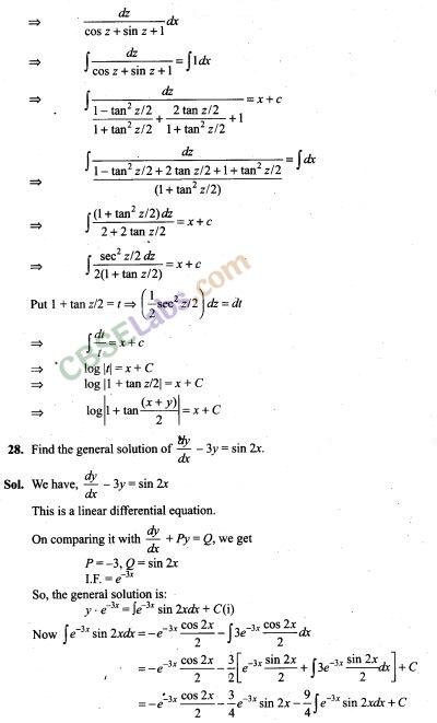 NCERT Exemplar Class 12 Maths Chapter 9 Differential Equations-15