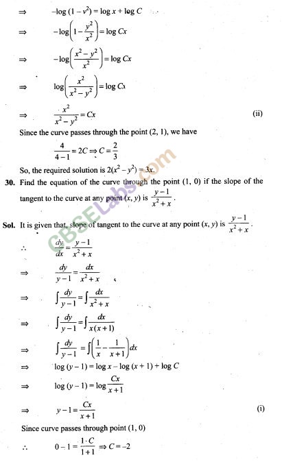 NCERT Exemplar Class 12 Maths Chapter 9 Differential Equations-16