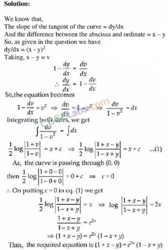 NCERT Exemplar Class 12 Maths Chapter 9 Differential Equations-18