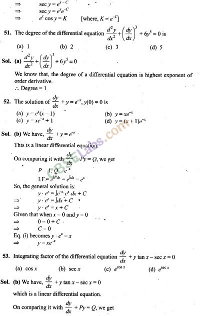 NCERT Exemplar Class 12 Maths Chapter 9 Differential Equations-25