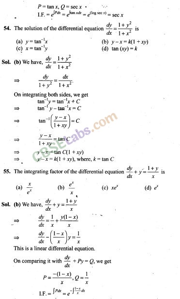 NCERT Exemplar Class 12 Maths Chapter 9 Differential Equations-26