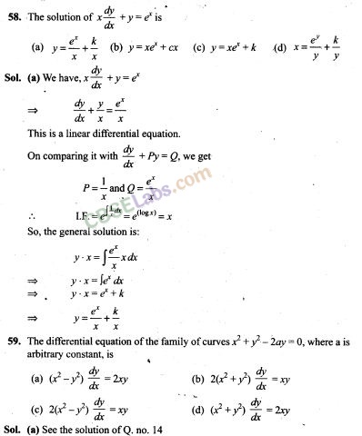 NCERT Exemplar Class 12 Maths Chapter 9 Differential Equations-27