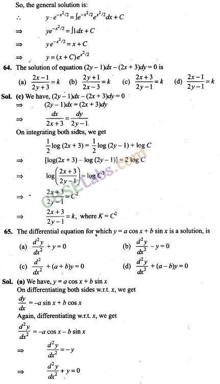NCERT Exemplar Class 12 Maths Chapter 9 Differential Equations-31