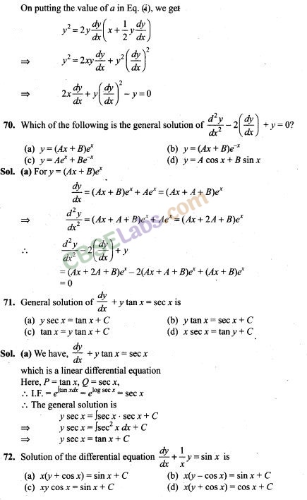 NCERT Exemplar Class 12 Maths Chapter 9 Differential Equations-33