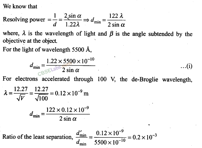 NCERT Exemplar Class 12 Physics Chapter 10 Wave Optics-23