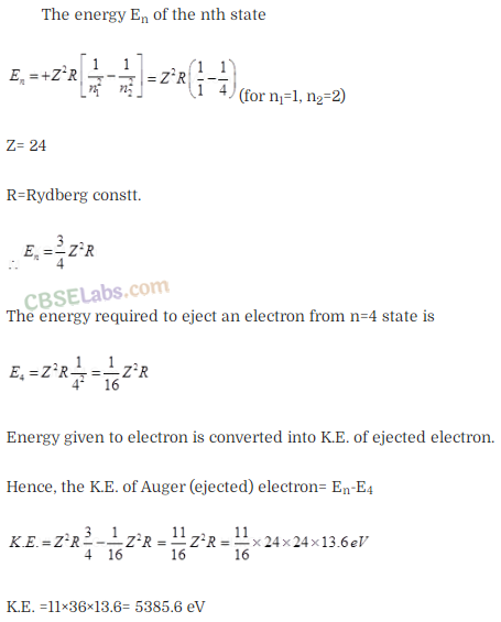 NCERT Exemplar Class 12 Physics Chapter 12 Atoms-33