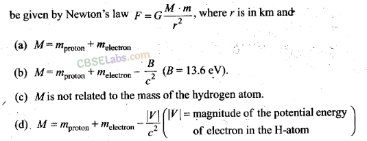 NCERT Exemplar Class 12 Physics Chapter 13 Nuclei-1
