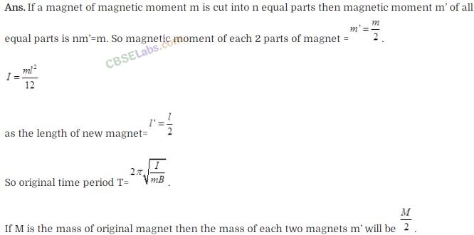NCERT Exemplar Class 12 Physics Chapter 5 Magnetism and Matter-11