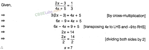 NCERT Exemplar Class 8 Maths Chapter 4 Linear Equations in One Variable-29