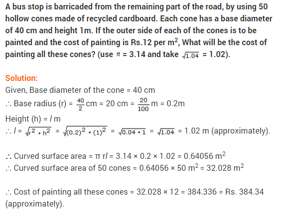 NCERT Solutions Class 9 Maths Chapter 13 Surface Areas and Volumes Ex 13.3 A10