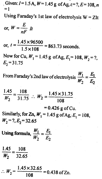 NCERT Solutions For Class 12 Chemistry Chapter 3 Electrochemistry Exercises Q16