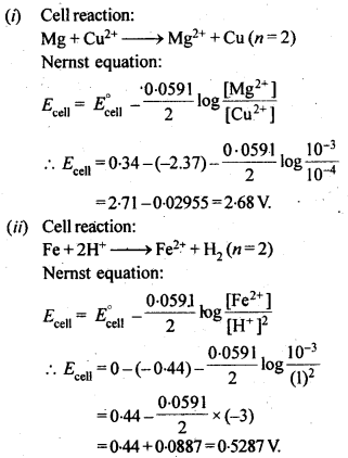 NCERT Solutions For Class 12 Chemistry Chapter 3 Electrochemistry Exercises Q5.1
