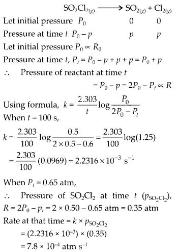 NCERT Solutions For Class 12 Chemistry Chapter 4 Chemical Kinetics Exercises Q21.1