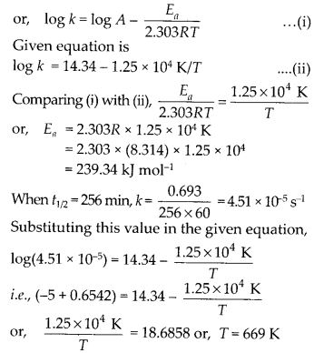NCERT Solutions For Class 12 Chemistry Chapter 4 Chemical Kinetics Exercises Q27.1