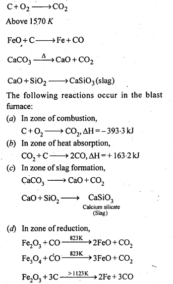 NCERT Solutions For Class 12 Chemistry Chapter 6 General Principles and Processes of Isolation of Elements Exercises Q7.1